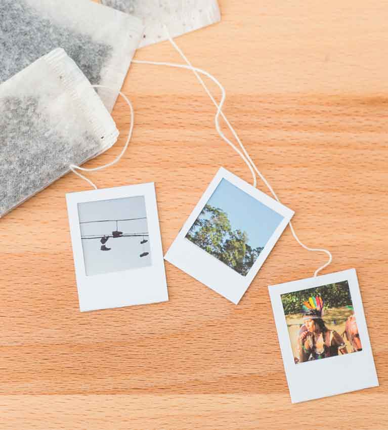 DIY: чайные пакетики с печатными цветочными тегами чая